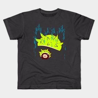 Funny chestnut in the rain Kids T-Shirt